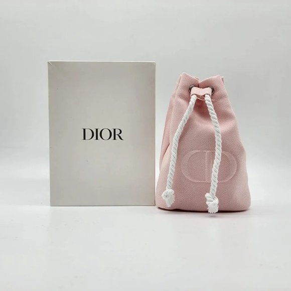 Dior Beauty Cd Logo Cosmetic Makeup Pouch Bag  Pink - Picture 1 of 5